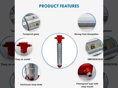 Instalações de iluminação lineares à prova de explosão IP65