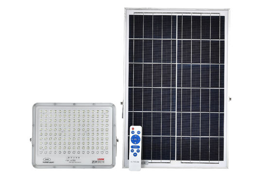 Luz Solar LED 100W IP65 à Prova d'Água com Controle Remoto para Iluminação de Inundação Externa