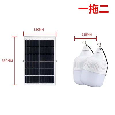 Lâmpada Solar LED 100W IP65 à Prova D'água com Ajuste de 2700K-6500K para Iluminação de Jardim Externa