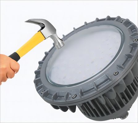 Iluminação à prova de explosão de alumínio LED de 150W Instalação de baía alta com classificação IP65 para locais perigosos