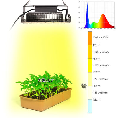 100W Full Spectrum LED Grow Light com LEDs SMD3030 para plantas de interior e jardins