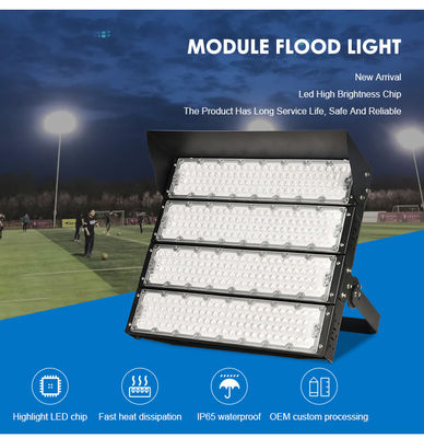 Iluminação de estádio LED à prova d'água IP65 de 1250W com driver Meanwell para holofotes de estádios e parques de bola