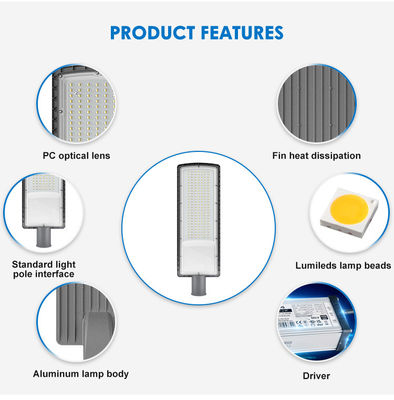 IP66 resistente à água SMD3030 LED Street Light 50w a 200w para iluminação de estradas externas