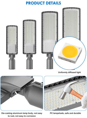 Alto brilho AC85-265V 3000K a 6500K LED Luz de estrada rodovias ruas da cidade Parques de estacionamento