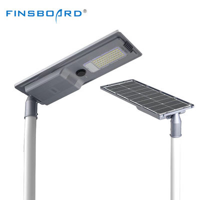 Luminária solar de rua LED tudo-em-um IP65 à prova d'água, alumínio fundido, 400W/600W, para iluminação de estradas externas