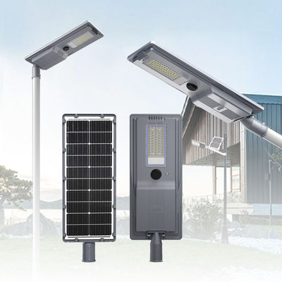 Luminária solar de rua LED tudo-em-um IP65 à prova d'água, alumínio fundido, 400W/600W, para iluminação de estradas externas