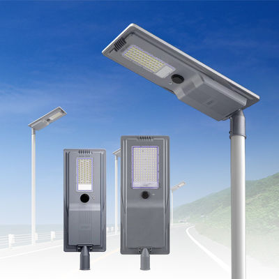Luminária solar de rua LED tudo-em-um IP65 à prova d'água, alumínio fundido, 400W/600W, para iluminação de estradas externas