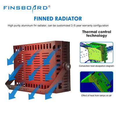 IP65 resistente à água 600W-1200W Alumínio Luz de estádio LED para campos de basquete e campos esportivos