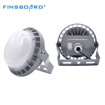 Luminária industrial de alta baía à prova d'água IP65 com temperatura de cor de 5500-6500K e construção em alumínio + vidro temperado