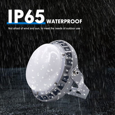 Luminária industrial de alta baía à prova d'água IP65 com temperatura de cor de 5500-6500K e construção em alumínio + vidro temperado