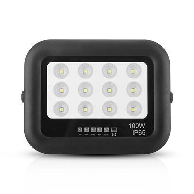 Lâmpada solar para jardim ao ar livre Ip65 ABS Lâmpada solar de vidro temperado 100w LED