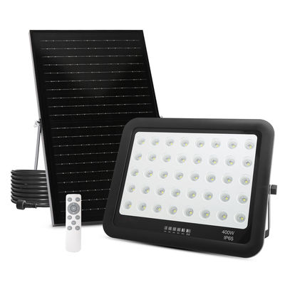 Energia solar Iluminação exterior Controle remoto preto Ip65 Lâmpada solar 400W