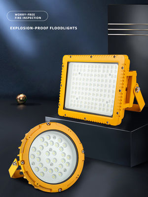 Luminárias de inundação à prova de explosão LED IP65 para refinaria em área perigosa, plataforma de petróleo offshore, plataforma de perfuração