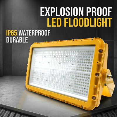 300W Luz de inundação à prova de explosão LED 90° Amarelo Zona de segurança de alta visibilidade Marcação ATEX IIB T6 IP65 RFEPL8280 Iluminação