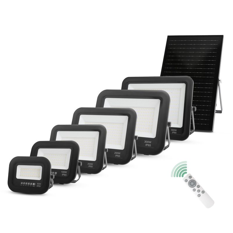 Lâmpada de jardim solar de alta luminosidade IP65 de controle de alumínio