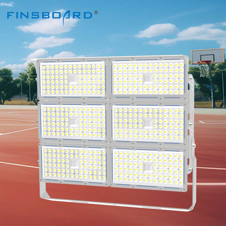 Holofote de alto brilho para estádio esportivo com refletor 400w 500w 600w Chip LED inteligente