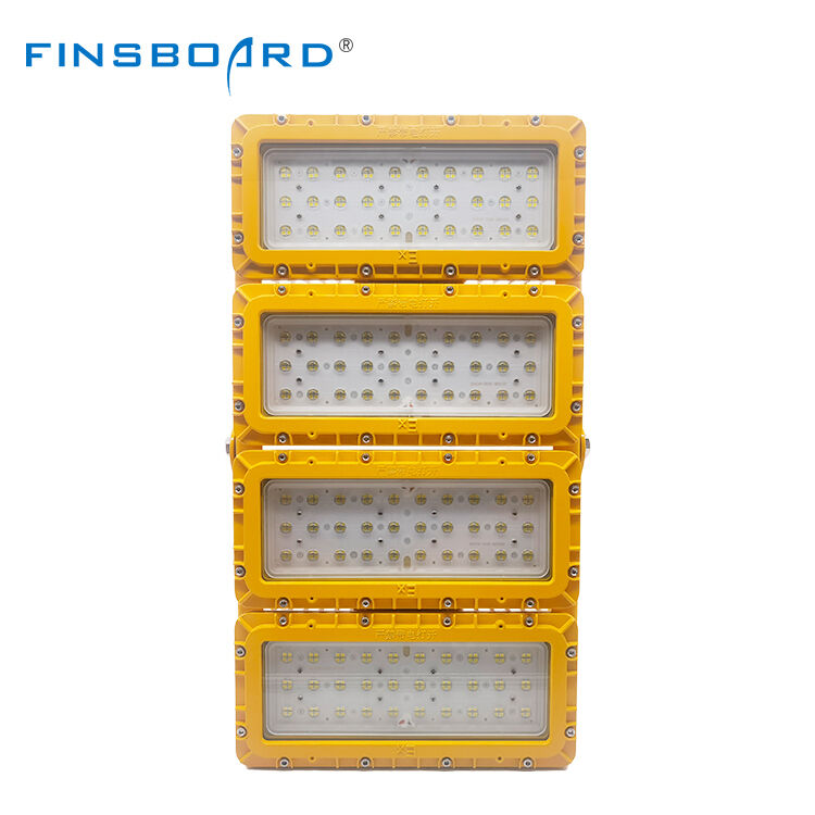 600W LED Explosion Proof Flood Light 15° Ultra-Narrow Helideck Helicopter CAP 437 IECEx IP66 Die-Cast Aluminum ADC12