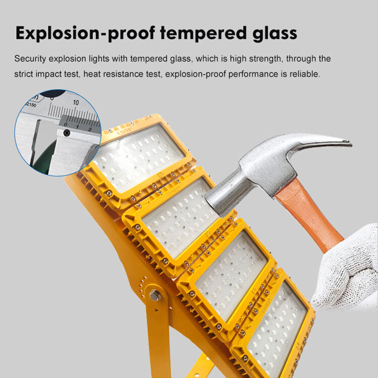 600W LED Proof Explosion Flood Light 90° Parede montada perímetro exterior ATEX IIB T6 RFEPL8280 Iluminação