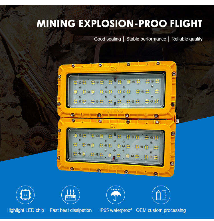 600W LED Proof Explosion Flood Light 60° Boom Pole High Mast Yard ATEX IIB T6 IP65 RFEPL8280 Iluminação