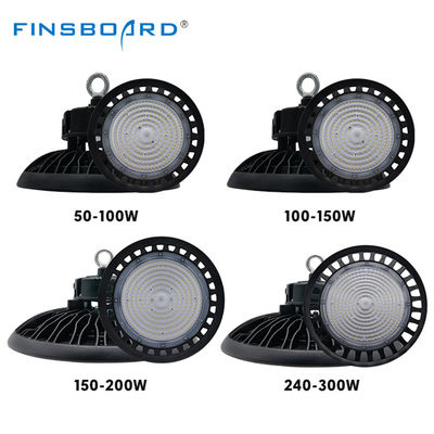 Luminária LED UFO High Bay à prova d'água IP65 de alta luminosidade 100W-300W para iluminação industrial