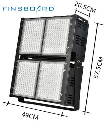 Iluminação de estádio LED dimmable 6500w 45° Ângulo da lente