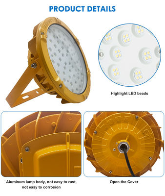 Localizações perigosas Ip65 Estação de gasolina Highbay Light LED Proof Explosion Lighting