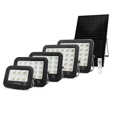 Luz Solar LED de Alta Brilho com Controle Remoto Alumínio IP67 à Prova D'água 100w 200w 300w 400w 500w