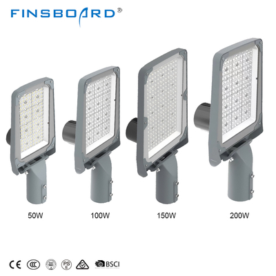 Ip67 Alumínio 50w 100w 150w 200w Controle de luz integrado Luz de rua LED