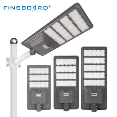 Iluminação exterior Ip65 Sensor de movimento de alumínio à prova d'água Lâmpada solar 300w 400w 500w Integrado tudo em um Sol Street Light